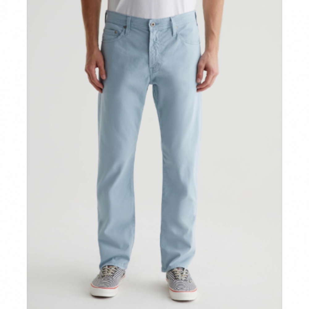 AG Denim Everett Light Blue Slim Straight Jeans in W33 L34
